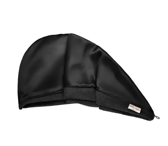 HAIR TURBAN BLACK ДВУХСТОРОННЕЕ ПОЛОТЕНЦЕ-ТЮРБАН ДЛЯ ДЕЛИКАТНОЙ СУШКИ ВОЛОС (ЧЕРНЫЙ) MON MOU HAIR TURBAN BLACK ДВУХСТОРОННЕЕ ПОЛОТЕНЦЕ-ТЮРБАН ДЛЯ ДЕЛИКАТНОЙ СУШКИ ВОЛОС (ЧЕРНЫЙ)2