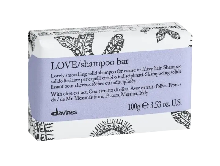 LOVE shampoo bar твердый шампунь для выравнивания жестких и волнистых волос твердий шампунь для вирівнювання жорсткого та хвилястого волосся2