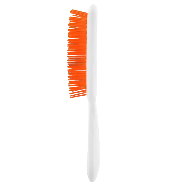 Расческа для волос, белый с оранжевым Janeke Superbrush 9см/21см оранжевая с белым2