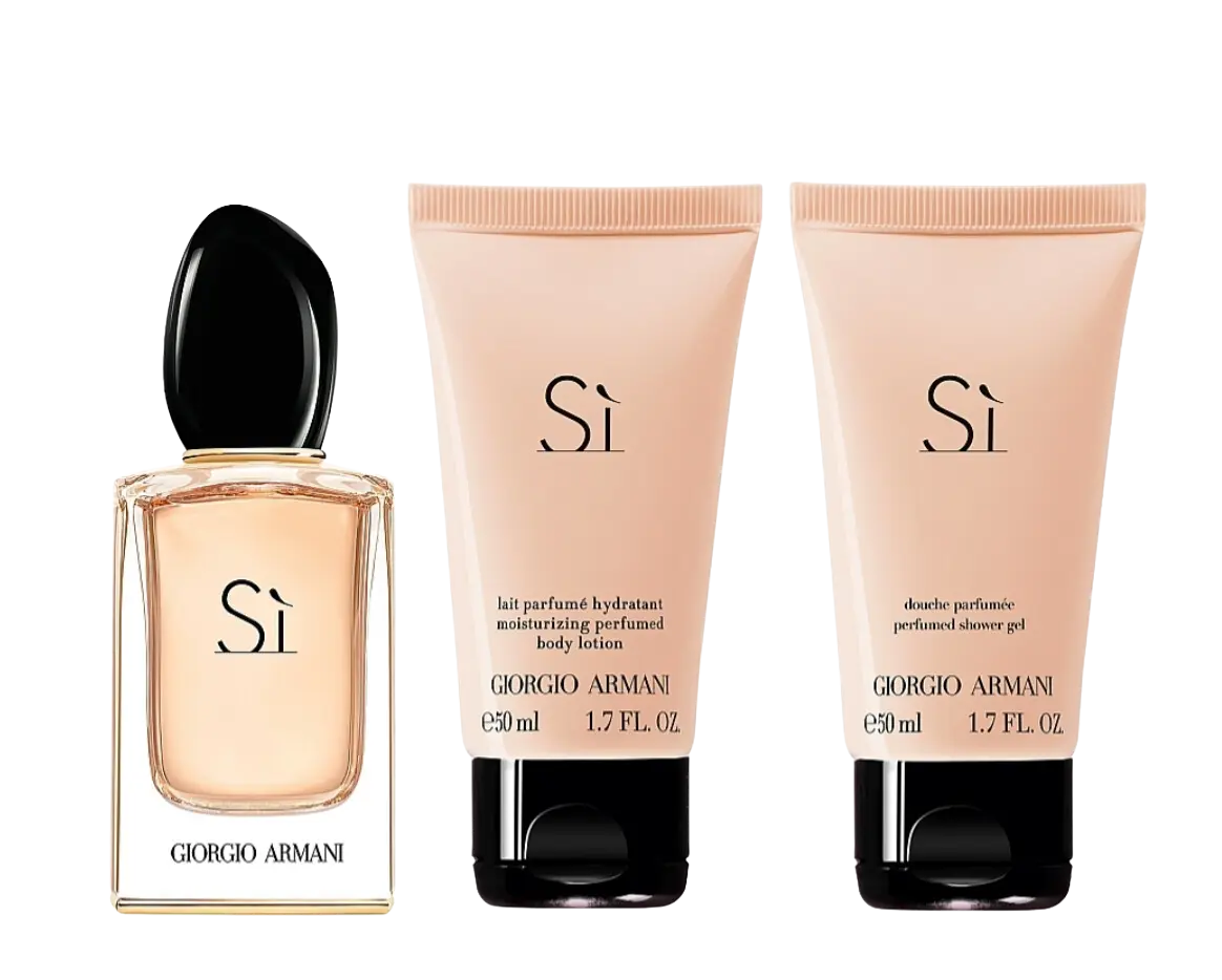 Набор Armani Si жен., (edp 50ml+b/lot 50ml+sh/gel 50ml) Набор Armani Si жен., (edp 50ml+b:lot 50ml+sh:gel 50ml)2